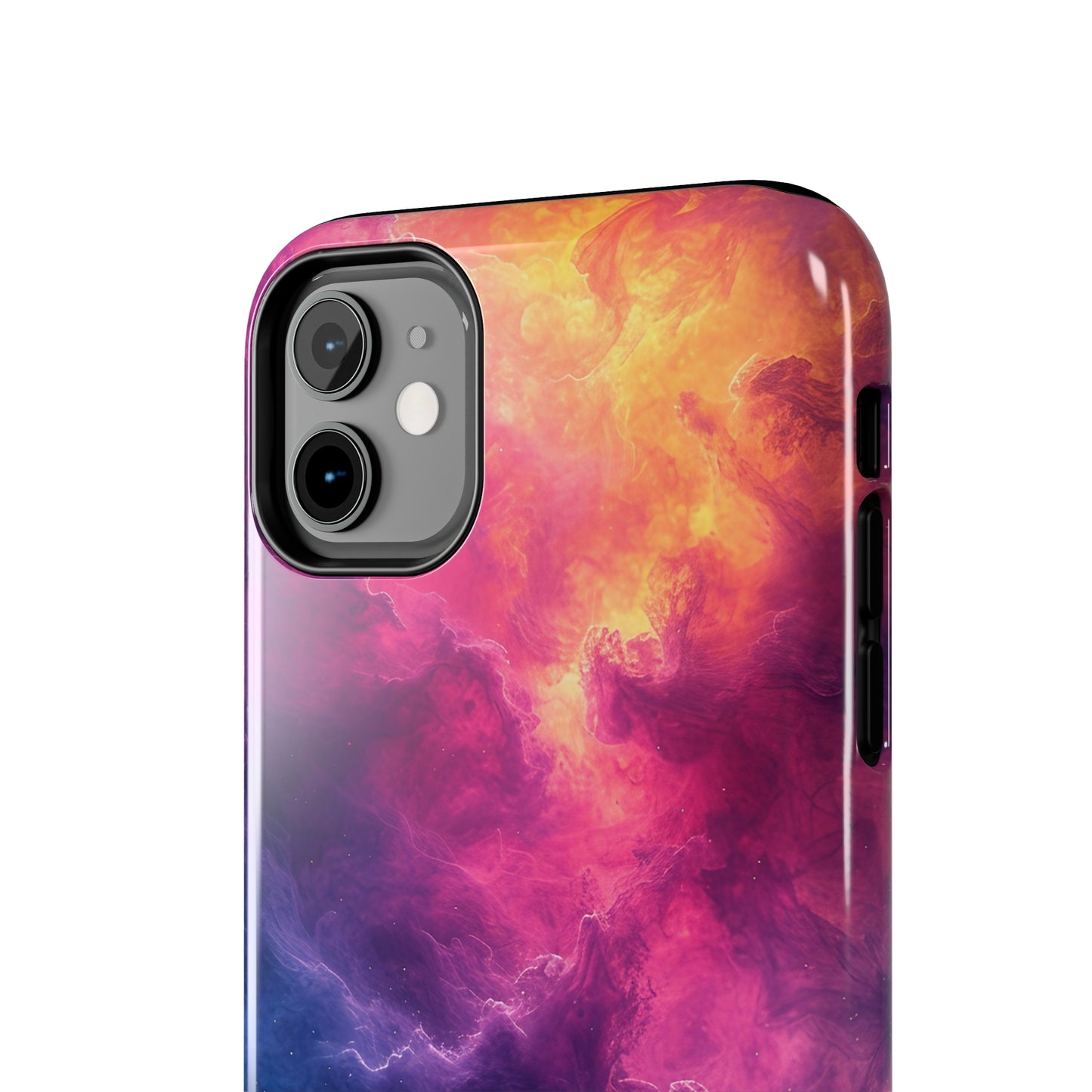 Abstract Art Colorful Nebula Design Phone Case- Lightweight, Impact Resistant Cover for iPhone 6, 6s, 12, 13, 14, 15