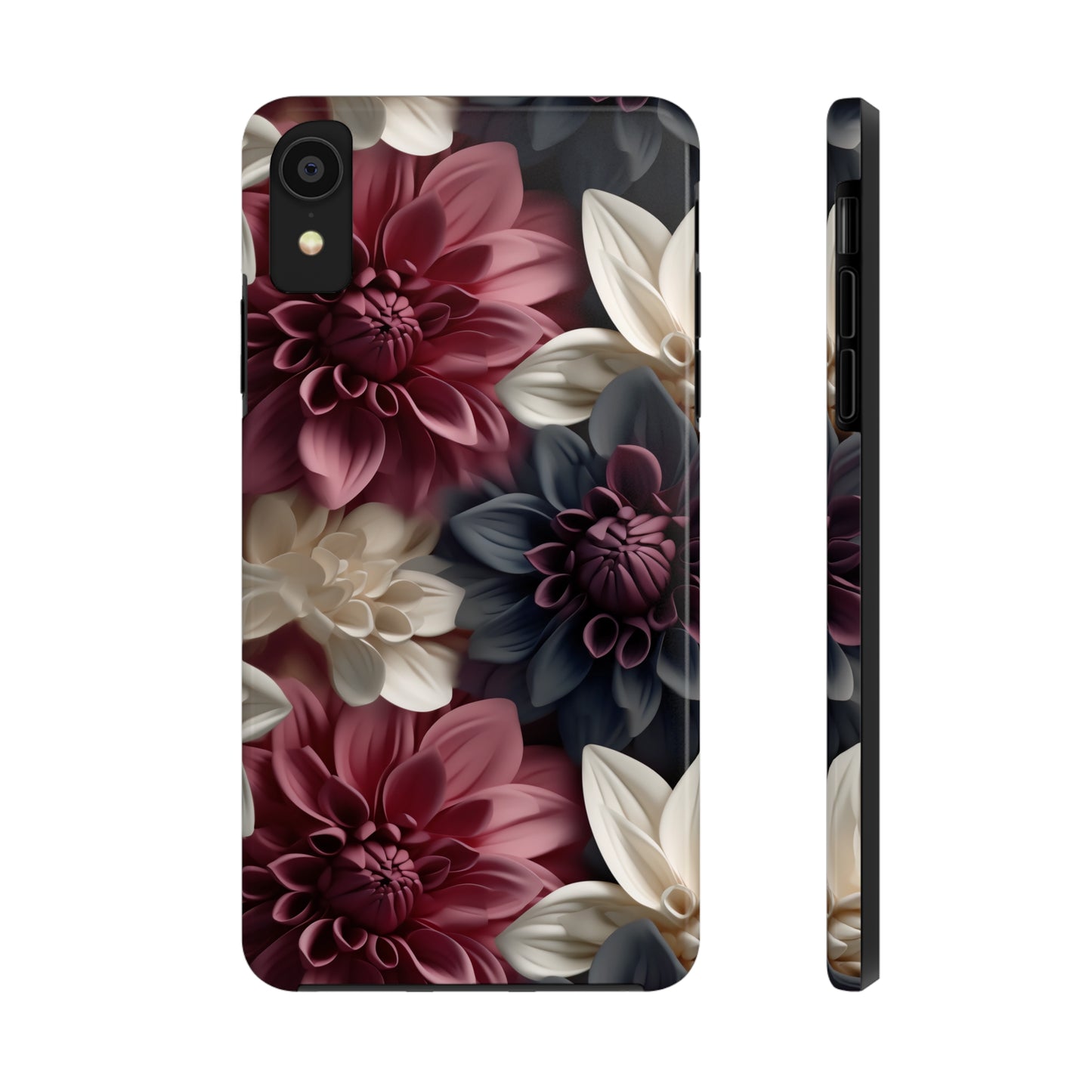 Elegant Dahlias design Tough Phone Case compatible with a large variety of iPhone models, Birthday Gift, Phone Case