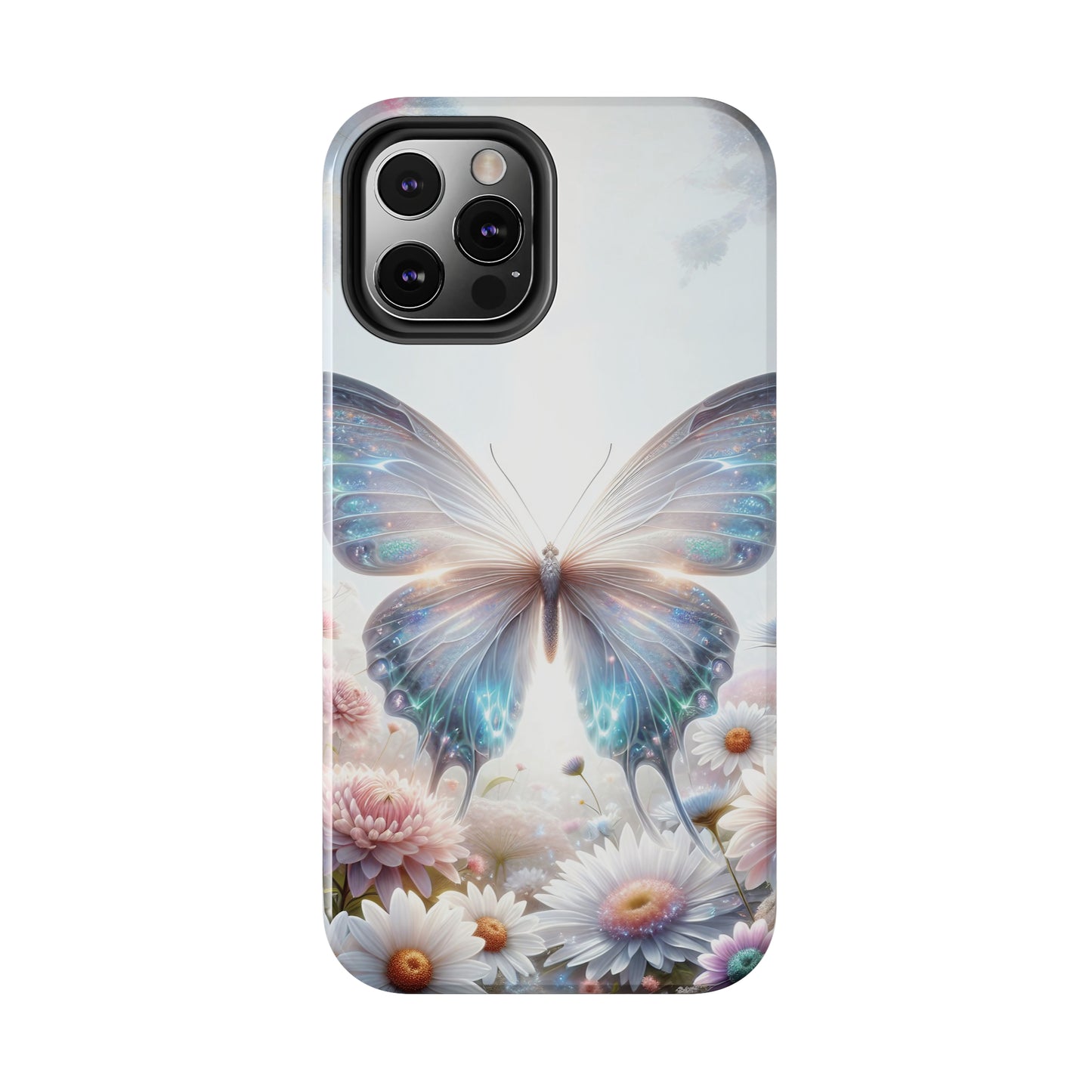 Fantasy Butterfly and Floral design Tough Phone Case compatible with a large variety of iphone models