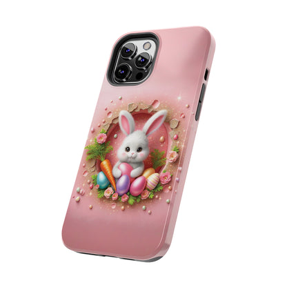 Easter Bunny Hole in the Wall design Tough Phone Case compatible with a large variety of iphone models