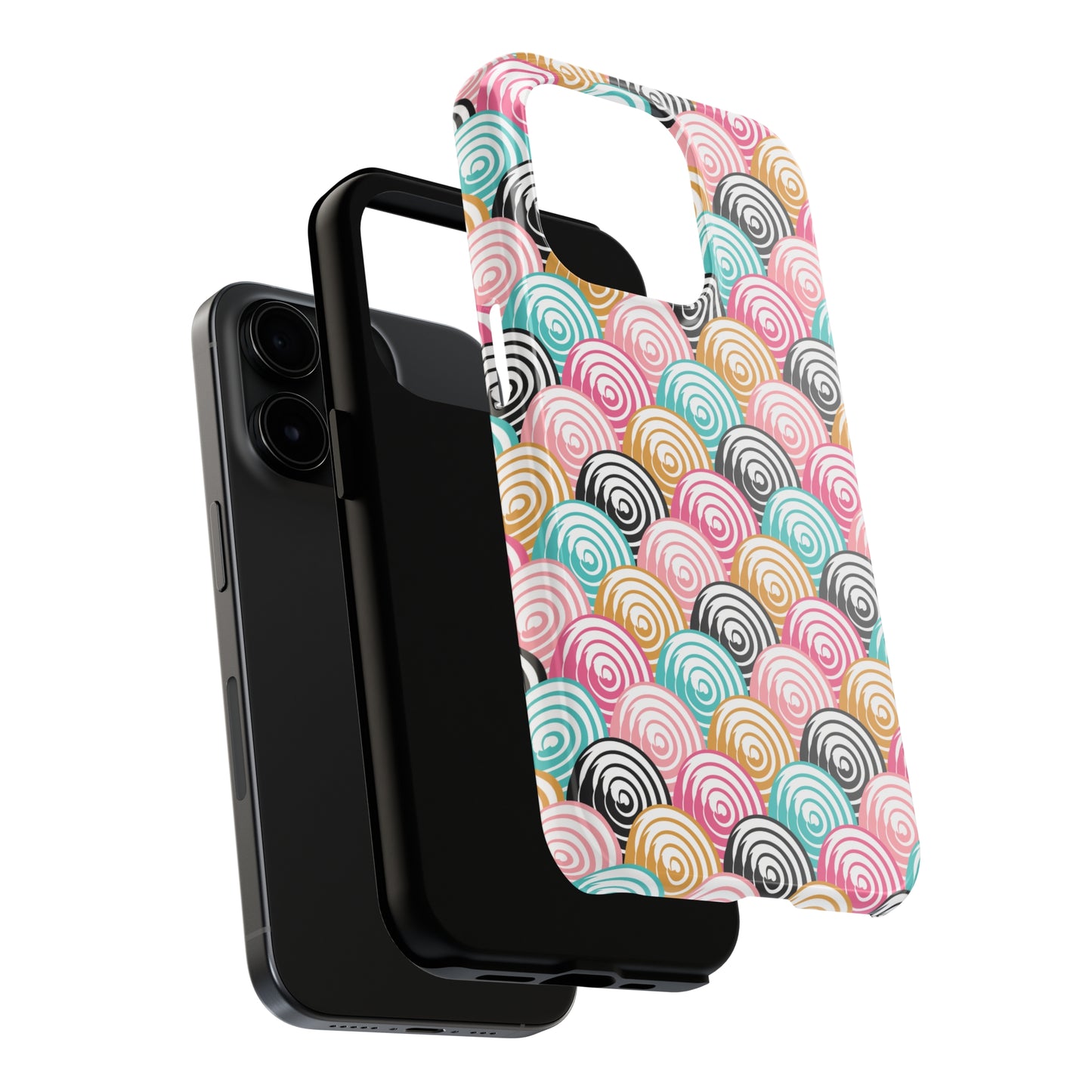 Rainbow Swirls Pattern design Tough Phone Case compatible with a large variety of iphone models