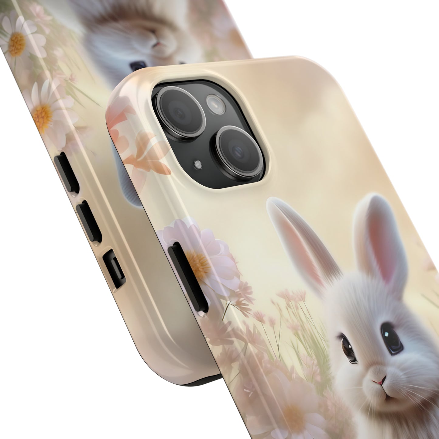 Cute Easter Bunny Pattern Design Tough Phone Case compatible with a large variety of iPhone models, Gift, Phone Case