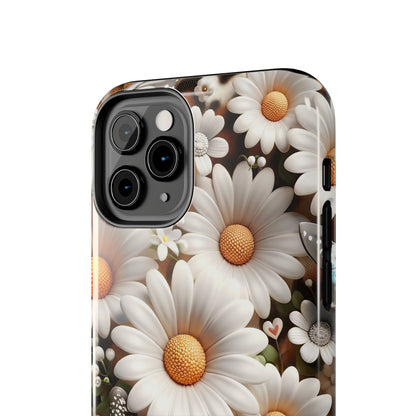 Butterflies, Leopard Print & Daisies Digital print Design Tough Phone Case compatible with a large variety of iPhone models,Gift, Phone Case