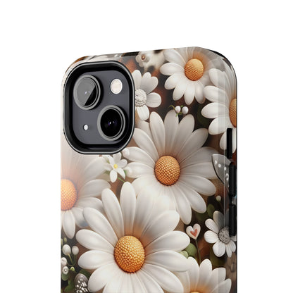 Butterflies, Leopard Print & Daisies Digital print Design Tough Phone Case compatible with a large variety of iPhone models,Gift, Phone Case