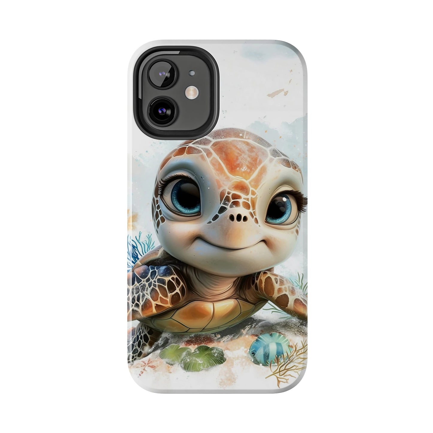 Cute Sea Turtle print Design Tough Phone Case compatible with a large variety of iPhone models, Gift, Phone Case