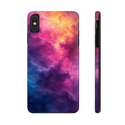 Abstract Art Colorful Nebula Design Phone Case- Lightweight, Impact Resistant Cover for iPhone 6, 6s, 12, 13, 14, 15