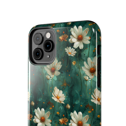 Watercolor Daisy Floral iPhone Case, Elegant White Blossom Design, Protective Phone Cover, Stylish Watercolor Flower Pattern compatible with a large variety of iPhone models, Phone Case, Gift