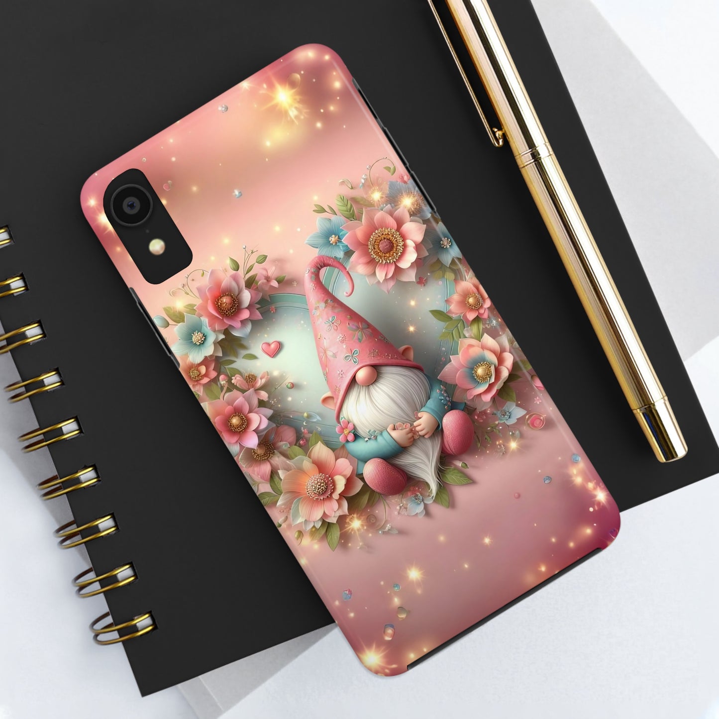 Super Cute Gnome Digital print Design Tough Phone Case compatible with a large variety of iPhone models, Gift, Phone Case