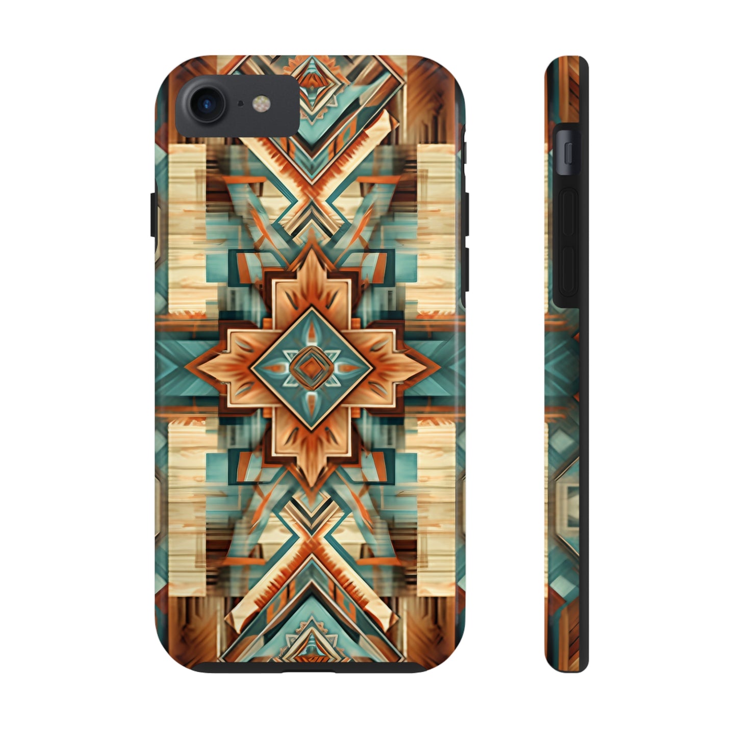 Native American Pattern Design Tough Phone Case compatible with a large variety of iPhone models, Gift, Phone Case