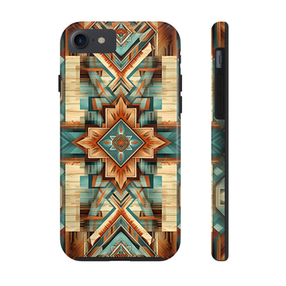 Native American Pattern Design Tough Phone Case compatible with a large variety of iPhone models, Gift, Phone Case