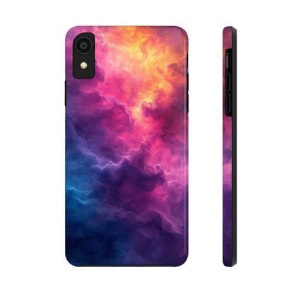 Abstract Art Colorful Nebula Design Phone Case- Lightweight, Impact Resistant Cover for iPhone 6, 6s, 12, 13, 14, 15