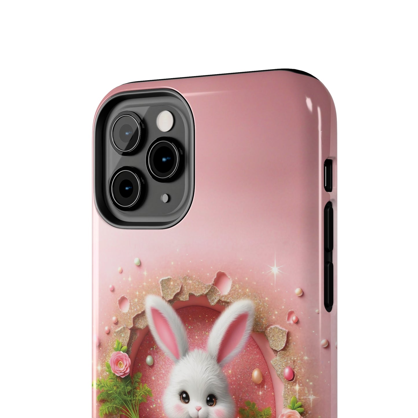 Easter Bunny Hole in the Wall design Tough Phone Case compatible with a large variety of iphone models