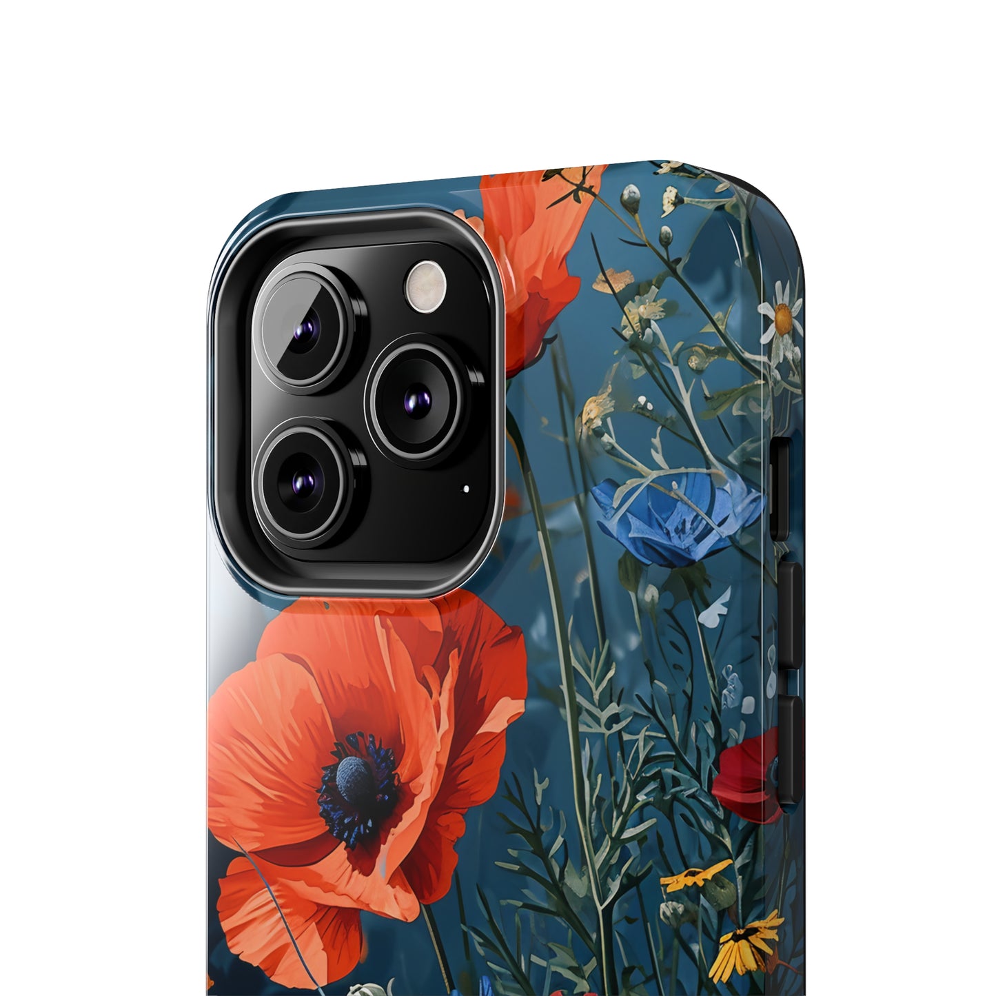 Wildflowers Vibrant Tones Digital print Design Tough Phone Case compatible with a large variety of iPhone models, Gift, Phone Case