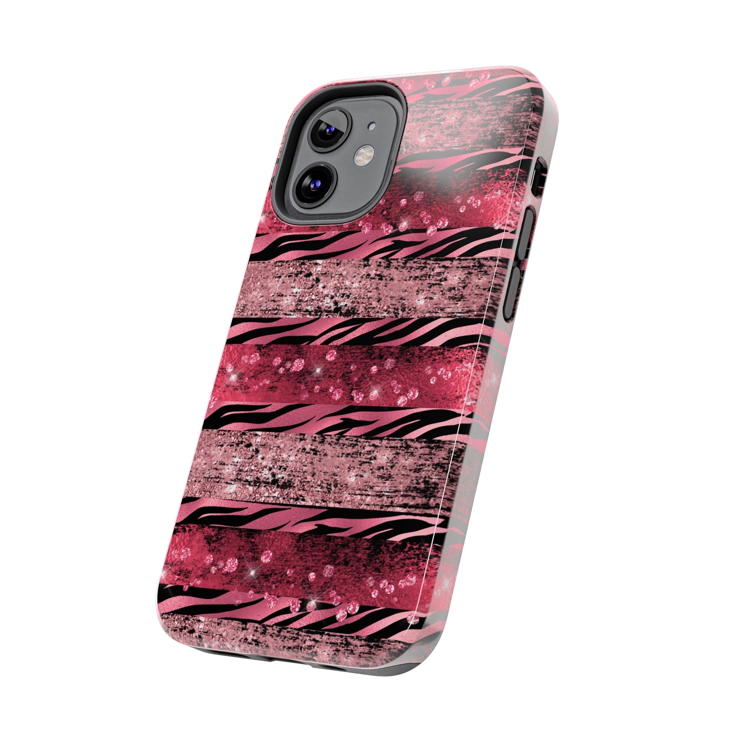 Pink Tiger Design Tough Phone Case compatible with a large variety of phone models, Gift, Phone Case