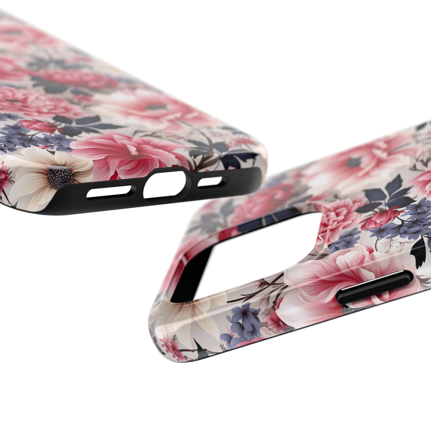 Elegant Blooms Digital print Design Tough Phone Case compatible with a large variety of iPhone models, Gift, Phone Case