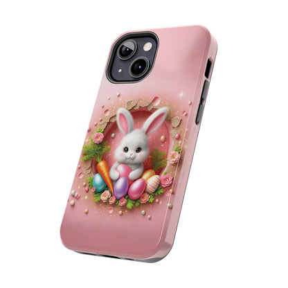 Easter Bunny Hole in the Wall design Tough Phone Case compatible with a large variety of iphone models