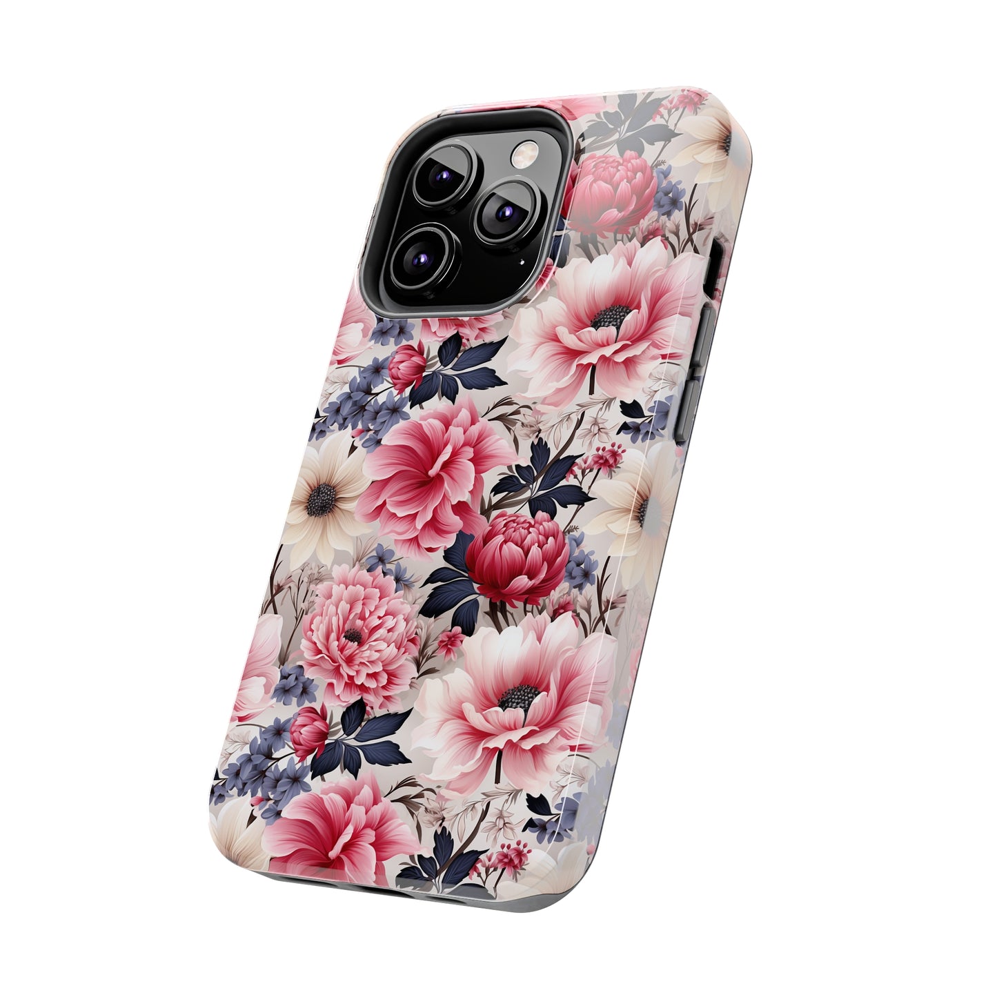 Elegant Blooms Digital print Design Tough Phone Case compatible with a large variety of iPhone models, Gift, Phone Case