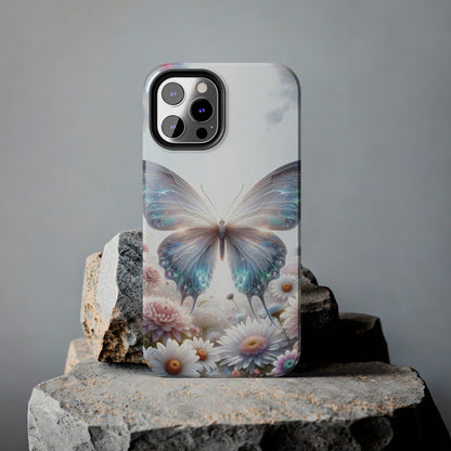 Fantasy Butterfly and Floral design Tough Phone Case compatible with a large variety of iphone models