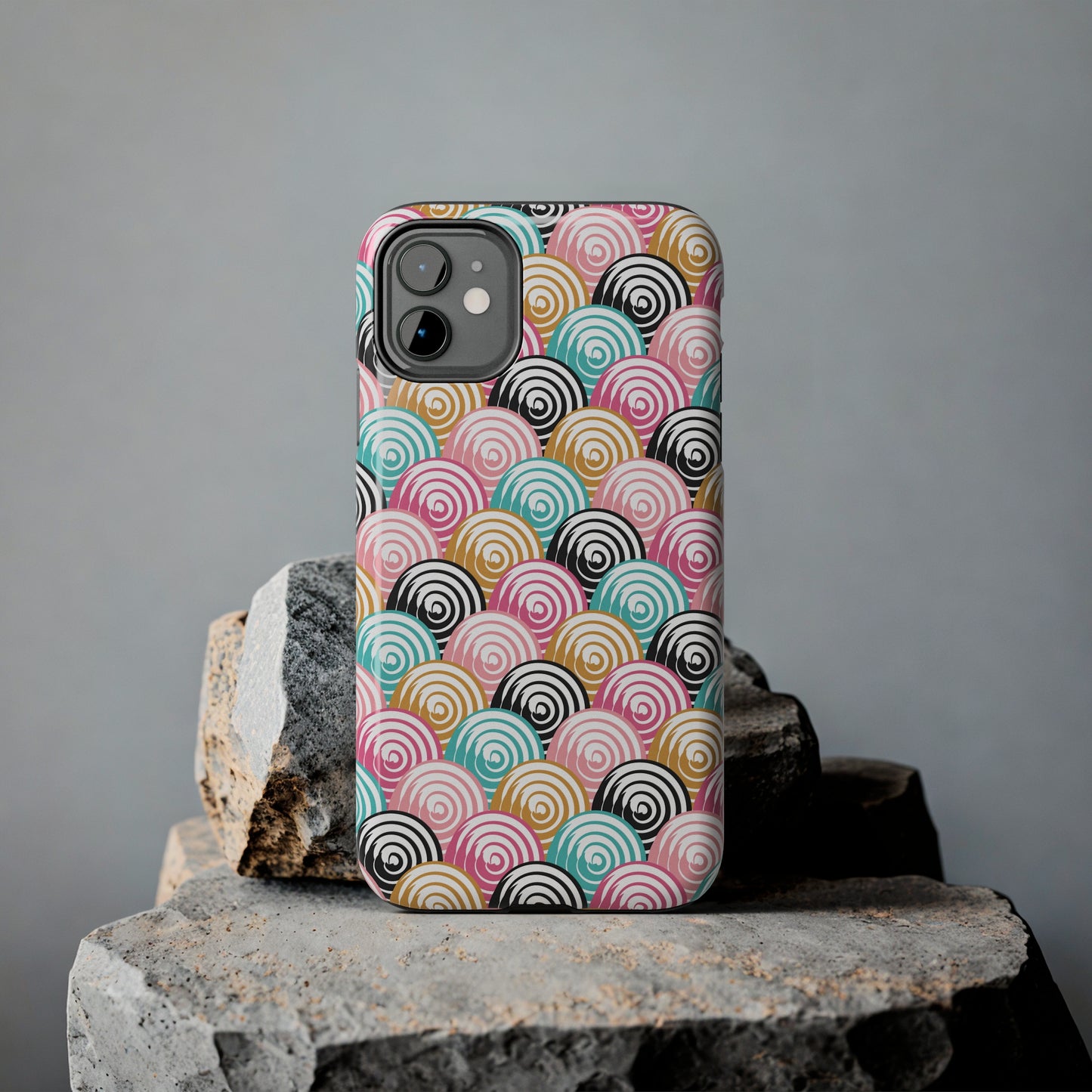 Rainbow Swirls Pattern design Tough Phone Case compatible with a large variety of iphone models