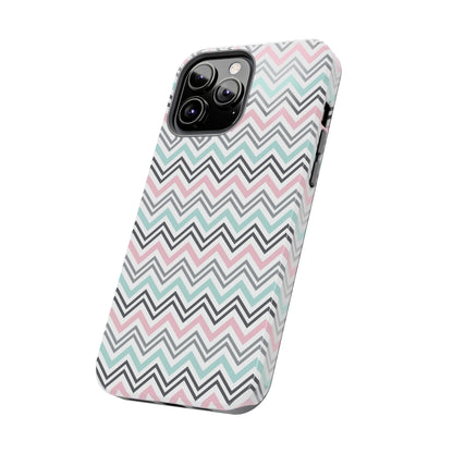 Pastel Chevron print design Tough Phone Case compatible with a large variety of iphone models