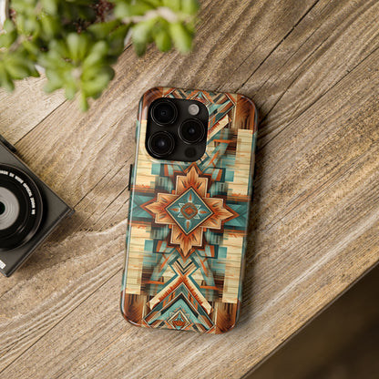 Native American Pattern Design Tough Phone Case compatible with a large variety of iPhone models, Gift, Phone Case