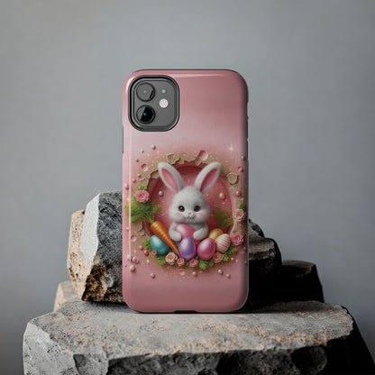 Easter Bunny Hole in the Wall design Tough Phone Case compatible with a large variety of iphone models