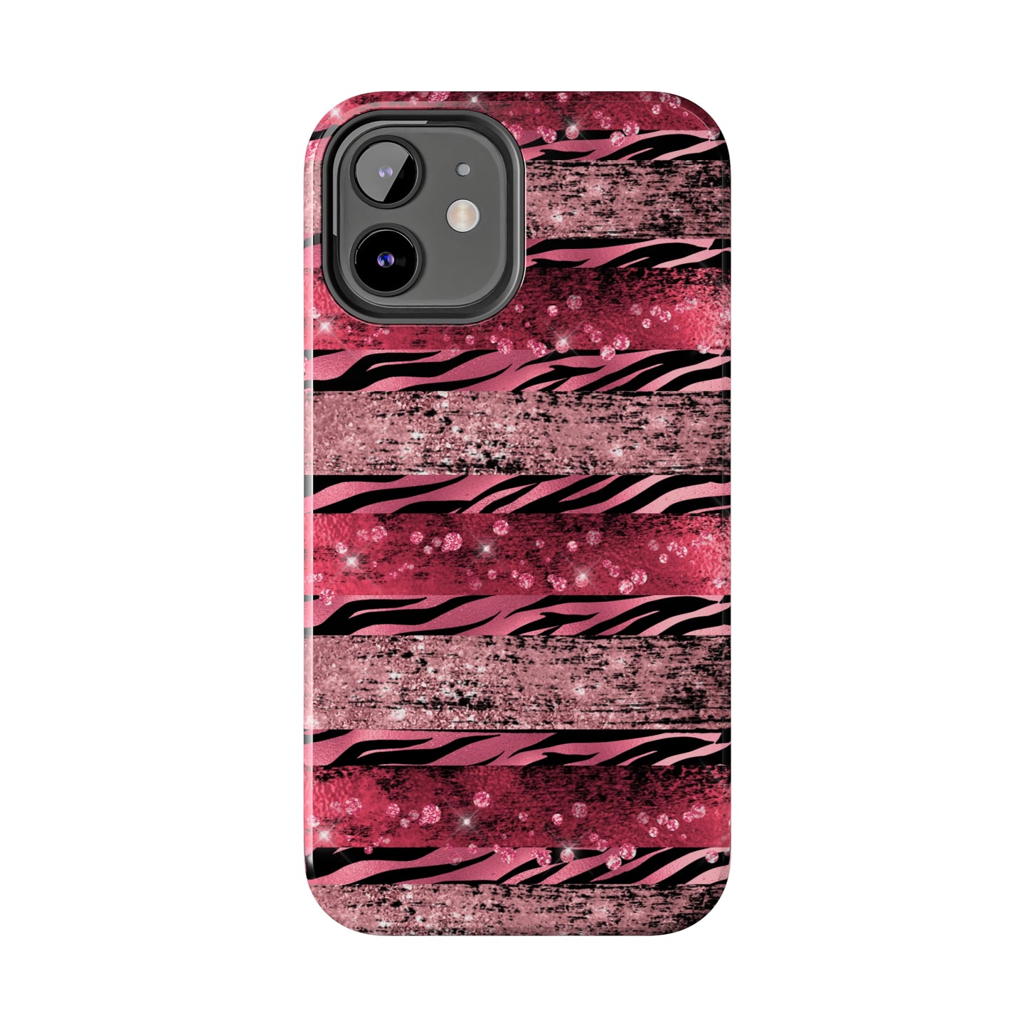 Pink Tiger Design Tough Phone Case compatible with a large variety of phone models, Gift, Phone Case