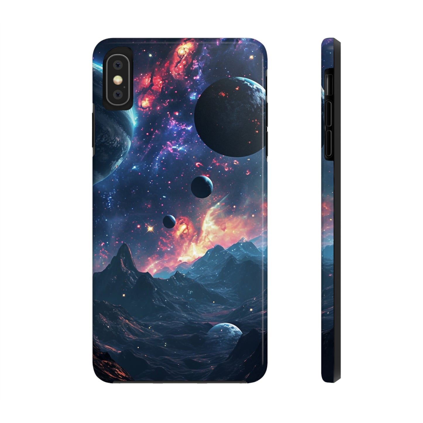 Galaxy Themed Digital print Design Tough Phone Case compatible with a large variety of iPhone models, Gift, Phone Case