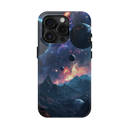 Galaxy Themed Digital print Design Tough Phone Case compatible with a large variety of iPhone models, Gift, Phone Case