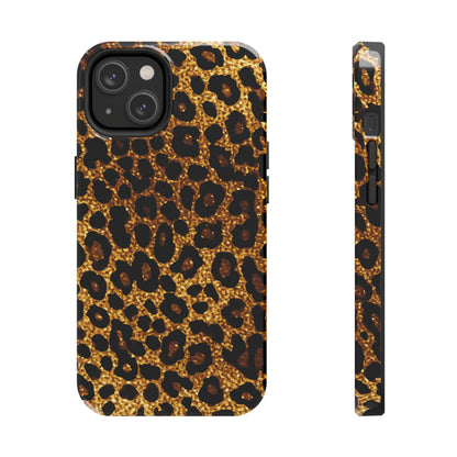 Cheetah Print design Tough Phone Case compatible with a large variety of iPhone models, Birthday Gift, Phone Case