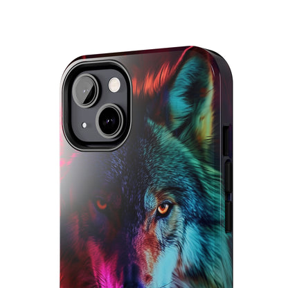 Wolf Digital print Design Tough Phone Case compatible with a large variety of iPhone models, Gift, Phone Case