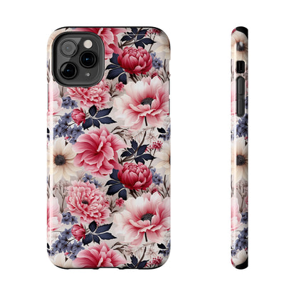 Elegant Blooms Digital print Design Tough Phone Case compatible with a large variety of iPhone models, Gift, Phone Case