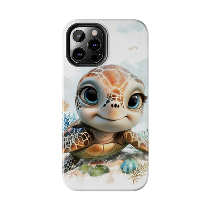 Cute Sea Turtle print Design Tough Phone Case compatible with a large variety of iPhone models, Gift, Phone Case