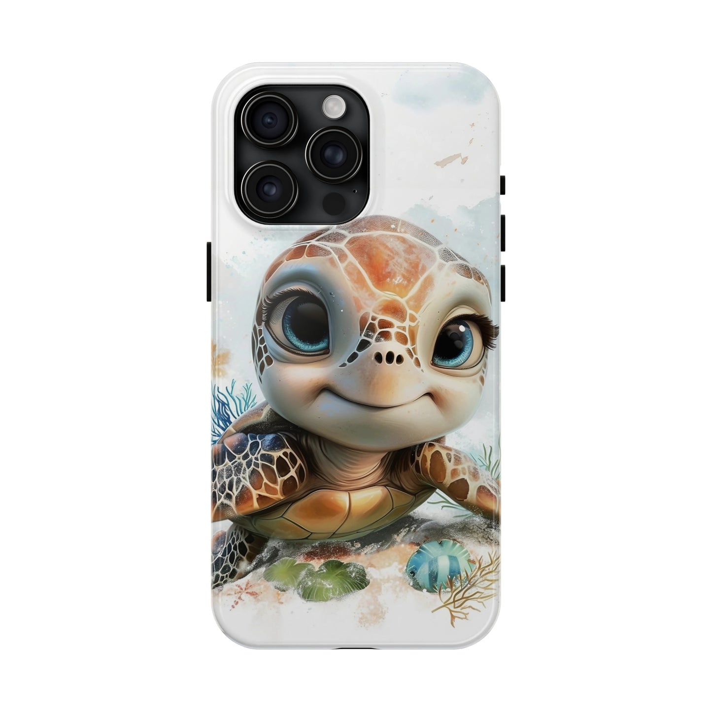 Cute Sea Turtle print Design Tough Phone Case compatible with a large variety of iPhone models, Gift, Phone Case