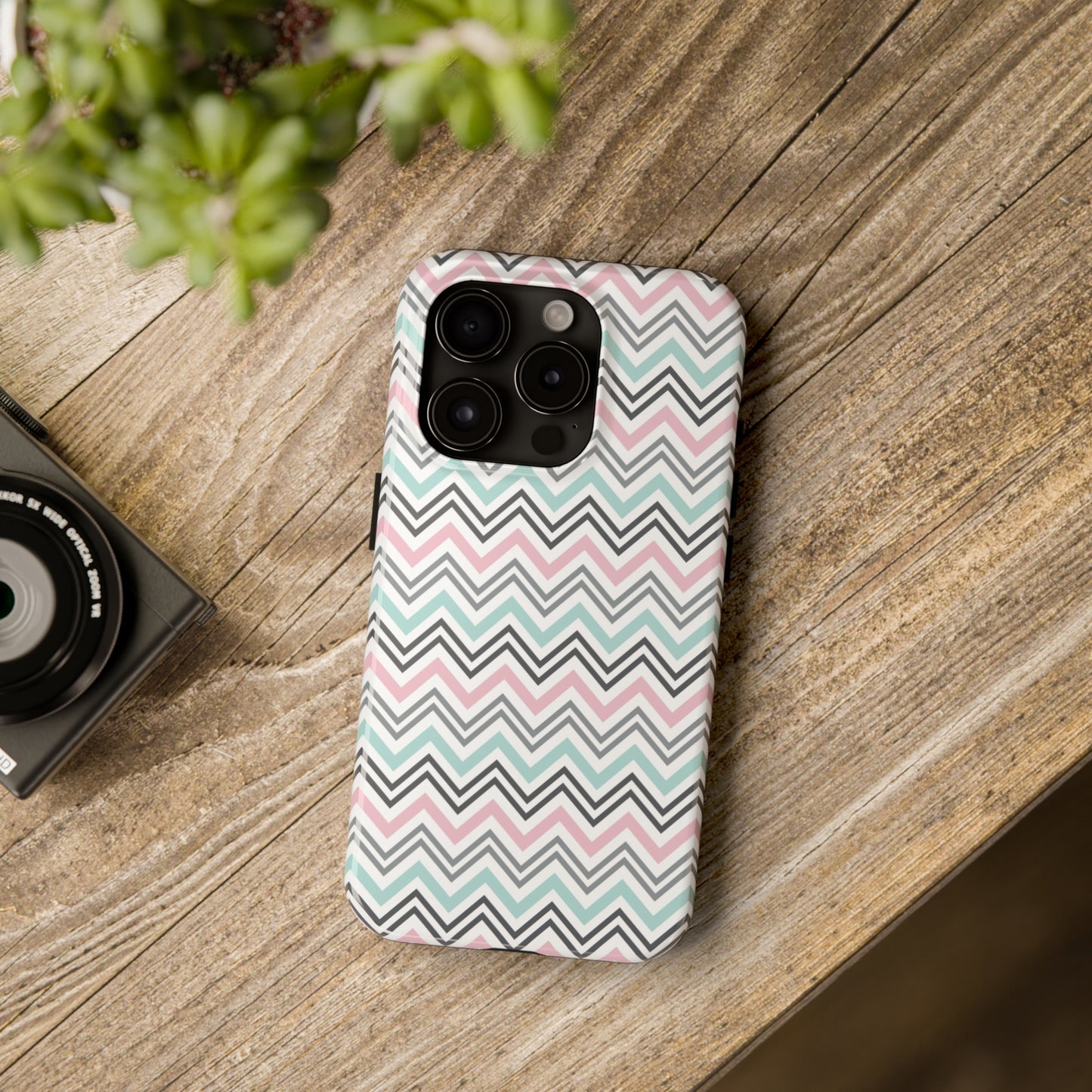 Pastel Chevron print design Tough Phone Case compatible with a large variety of iphone models