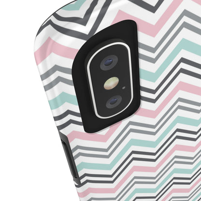 Pastel Chevron print design Tough Phone Case compatible with a large variety of iphone models