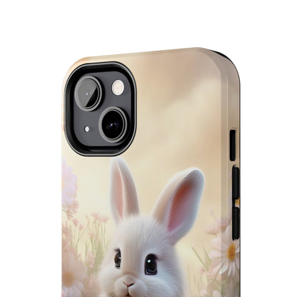 Cute Easter Bunny Pattern Design Tough Phone Case compatible with a large variety of iPhone models, Gift, Phone Case