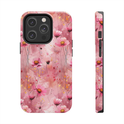 Pastel Grunge Floral pattern iPhone Case, Aesthetic Phone Cover, Artsy Floral Design, Protective Phone Cover compatible with a large variety of iPhone models, Phone Case, Gift