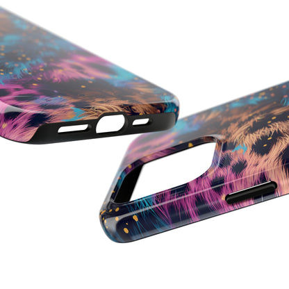 Multicolor unique leopard Pattern Design Tough Phone Case compatible with a large variety of iPhone models, Gift, Phone Case