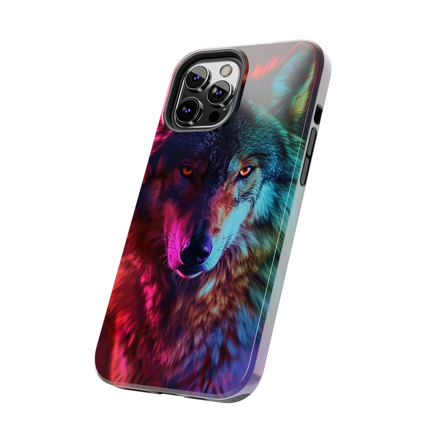 Wolf Digital print Design Tough Phone Case compatible with a large variety of iPhone models, Gift, Phone Case