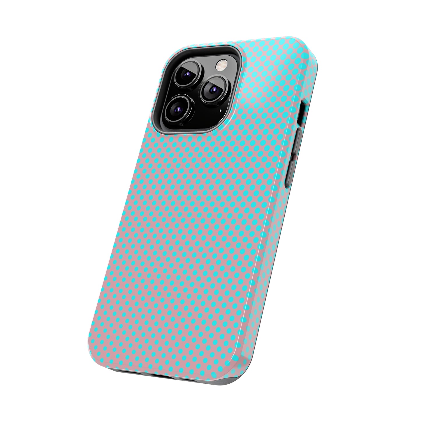 Pink and Blue Ombre Polka Dot Design Tough Phone Case compatible with a large variety of iphone models, Gift, Phone Case