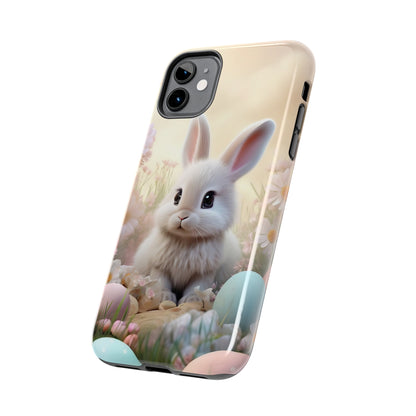 Cute Easter Bunny Pattern Design Tough Phone Case compatible with a large variety of iPhone models, Gift, Phone Case