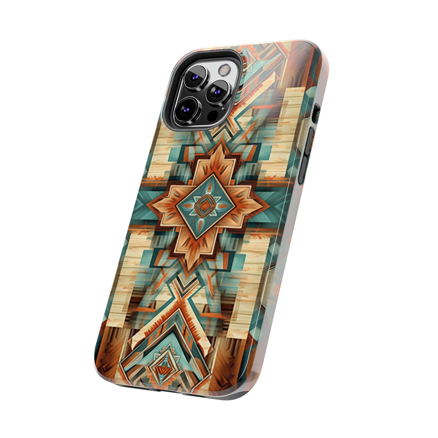 Native American Pattern Design Tough Phone Case compatible with a large variety of iPhone models, Gift, Phone Case