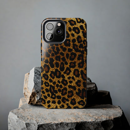 Cheetah Print design Tough Phone Case compatible with a large variety of iPhone models, Birthday Gift, Phone Case