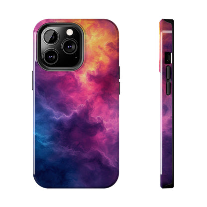 Abstract Art Colorful Nebula Design Phone Case- Lightweight, Impact Resistant Cover for iPhone 6, 6s, 12, 13, 14, 15