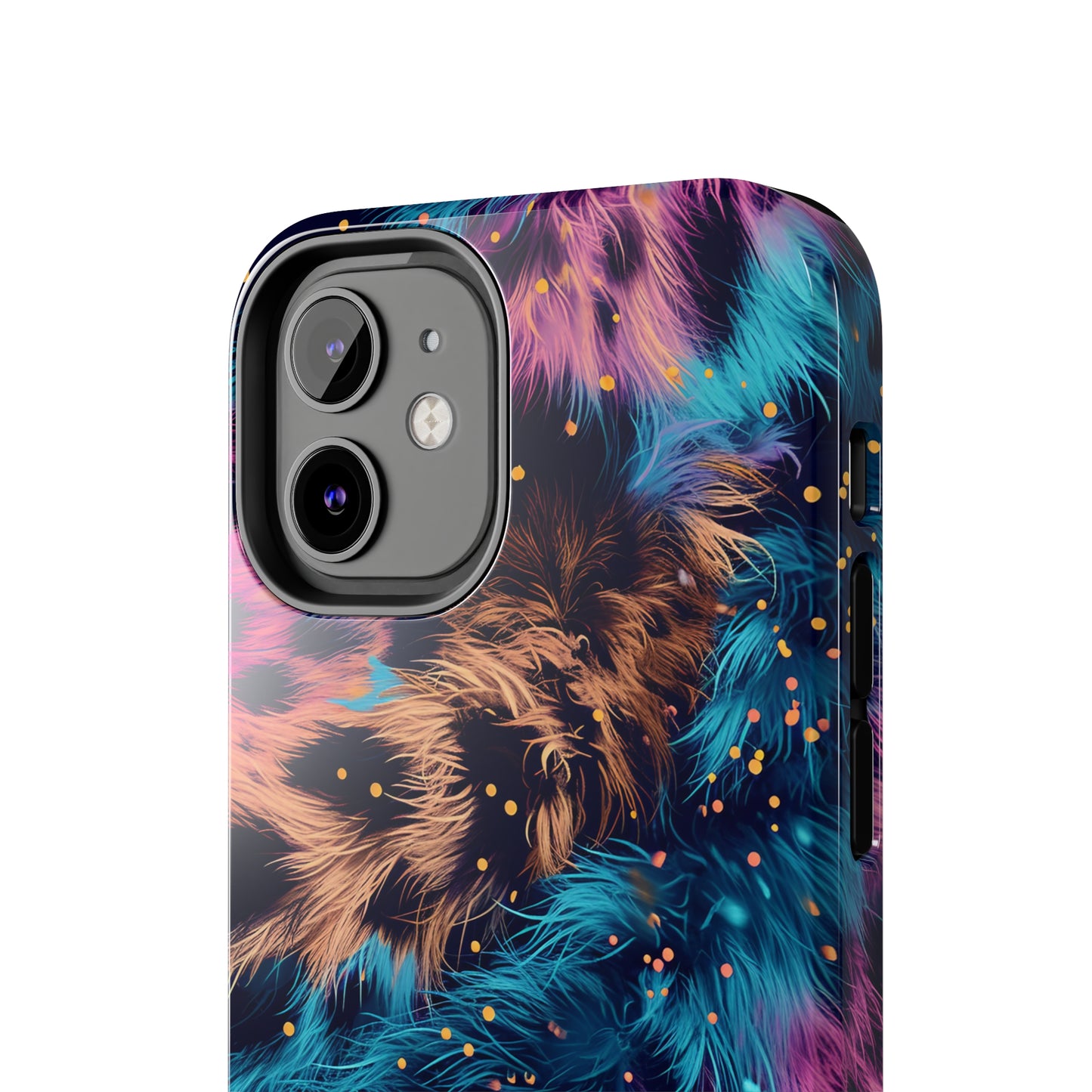 Multicolor unique leopard Pattern Design Tough Phone Case compatible with a large variety of iPhone models, Gift, Phone Case