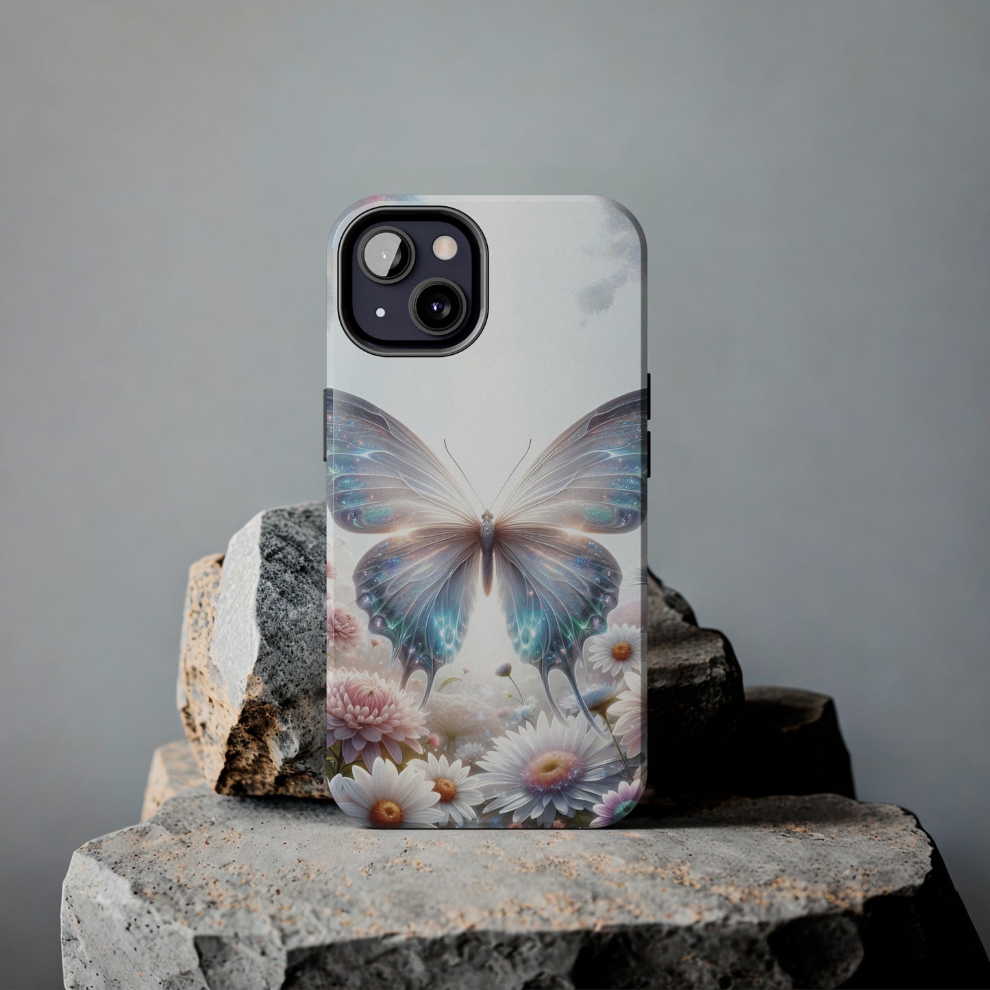 Fantasy Butterfly and Floral design Tough Phone Case compatible with a large variety of iphone models