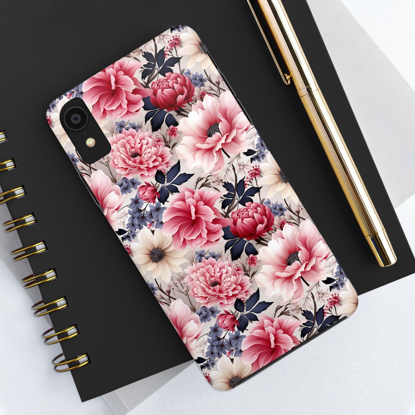 Elegant Blooms Digital print Design Tough Phone Case compatible with a large variety of iPhone models, Gift, Phone Case