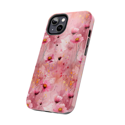 Pastel Grunge Floral pattern iPhone Case, Aesthetic Phone Cover, Artsy Floral Design, Protective Phone Cover compatible with a large variety of iPhone models, Phone Case, Gift