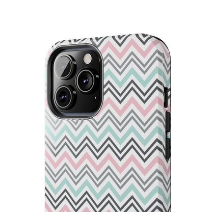 Pastel Chevron print design Tough Phone Case compatible with a large variety of iphone models